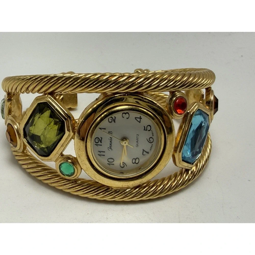 Jennie B New Battery Ladies Cuff Watch 34MM 6.75